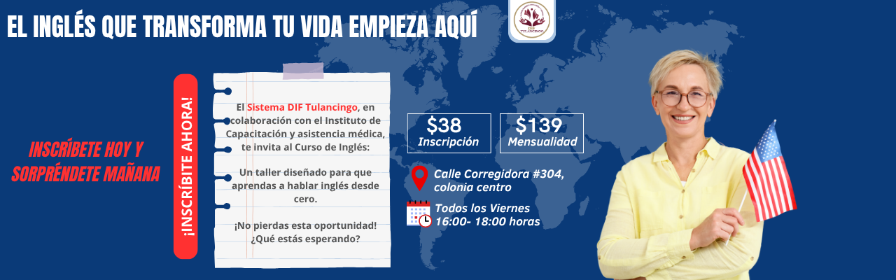 Posteo para Instagram Instituto de Inglés Minimalista Fotográfico Azul